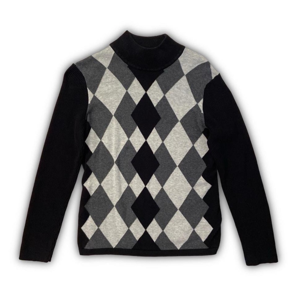 Dark Academia Argyle Sweater